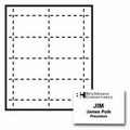 Classic Horizontal Paper Name Badge Insert - 1 Color (3 1/2"x2 1/4")